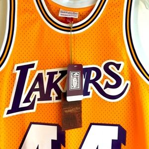 Mitchell and Ness Jerry West Hardwood Classics Swingman 1971-1972 Home jersey